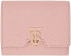 Burberry Pink TB Trifold Wallet
