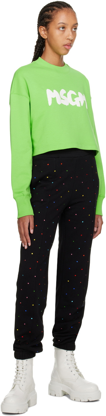 MSGM Black Pantalone Lounge Pants