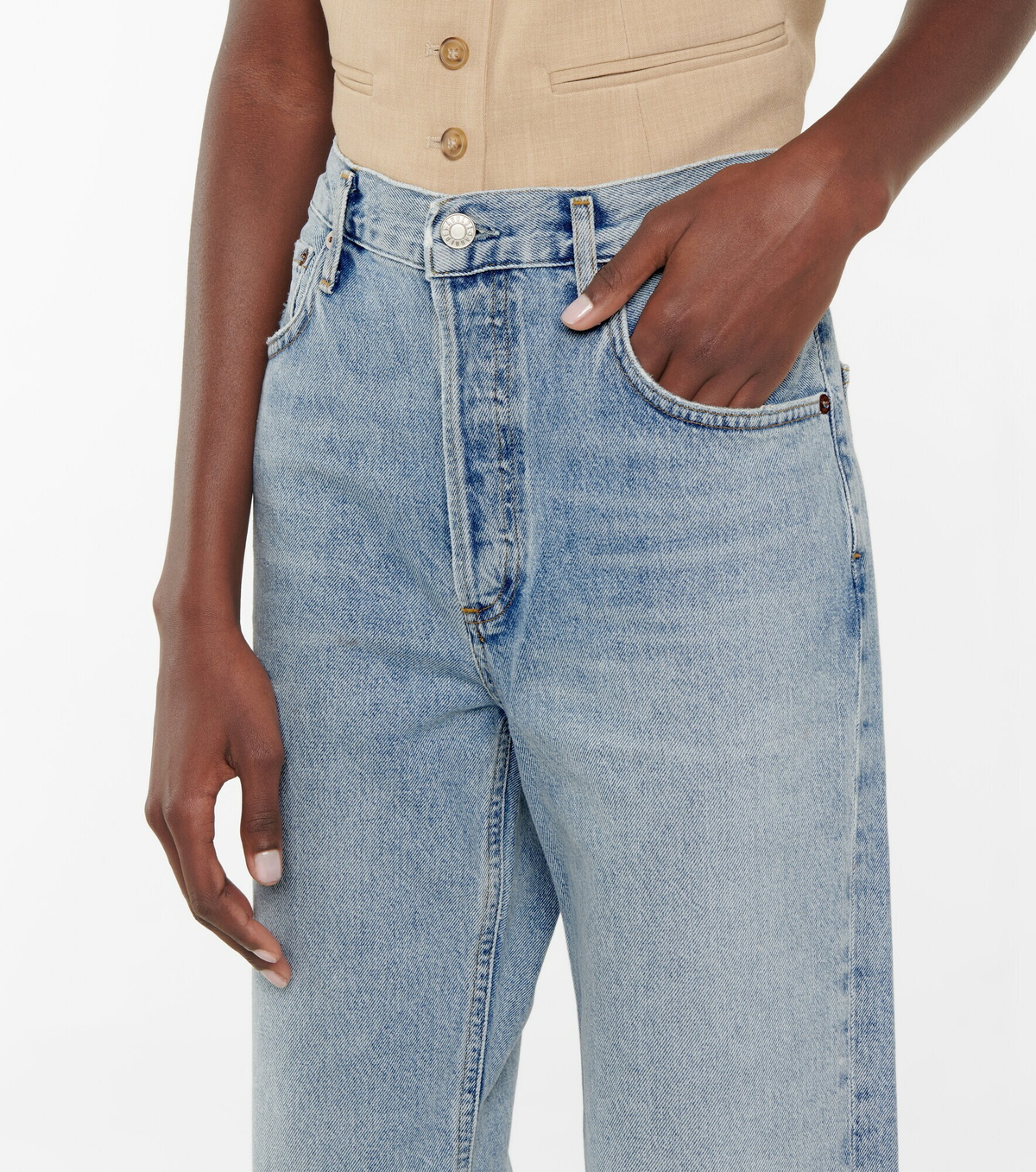 Agolde - Ripley mid-rise straight jeans