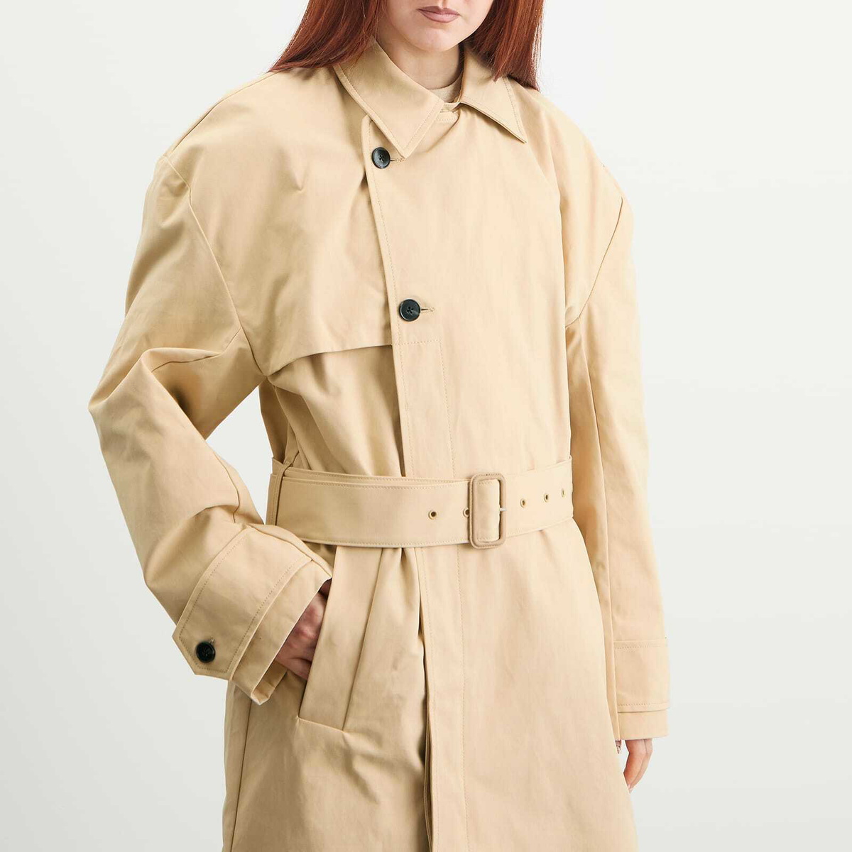Entire Studios Women's Classic Trench Coat in Lightsand