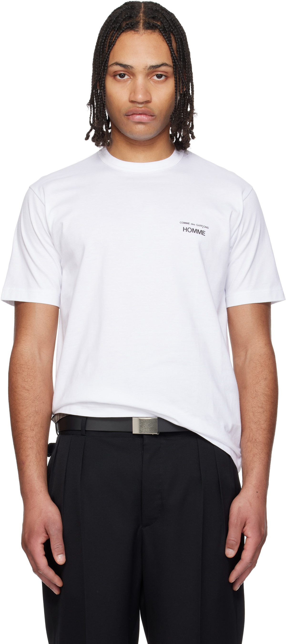 Comme des Garçons Homme White Logo T-shirt