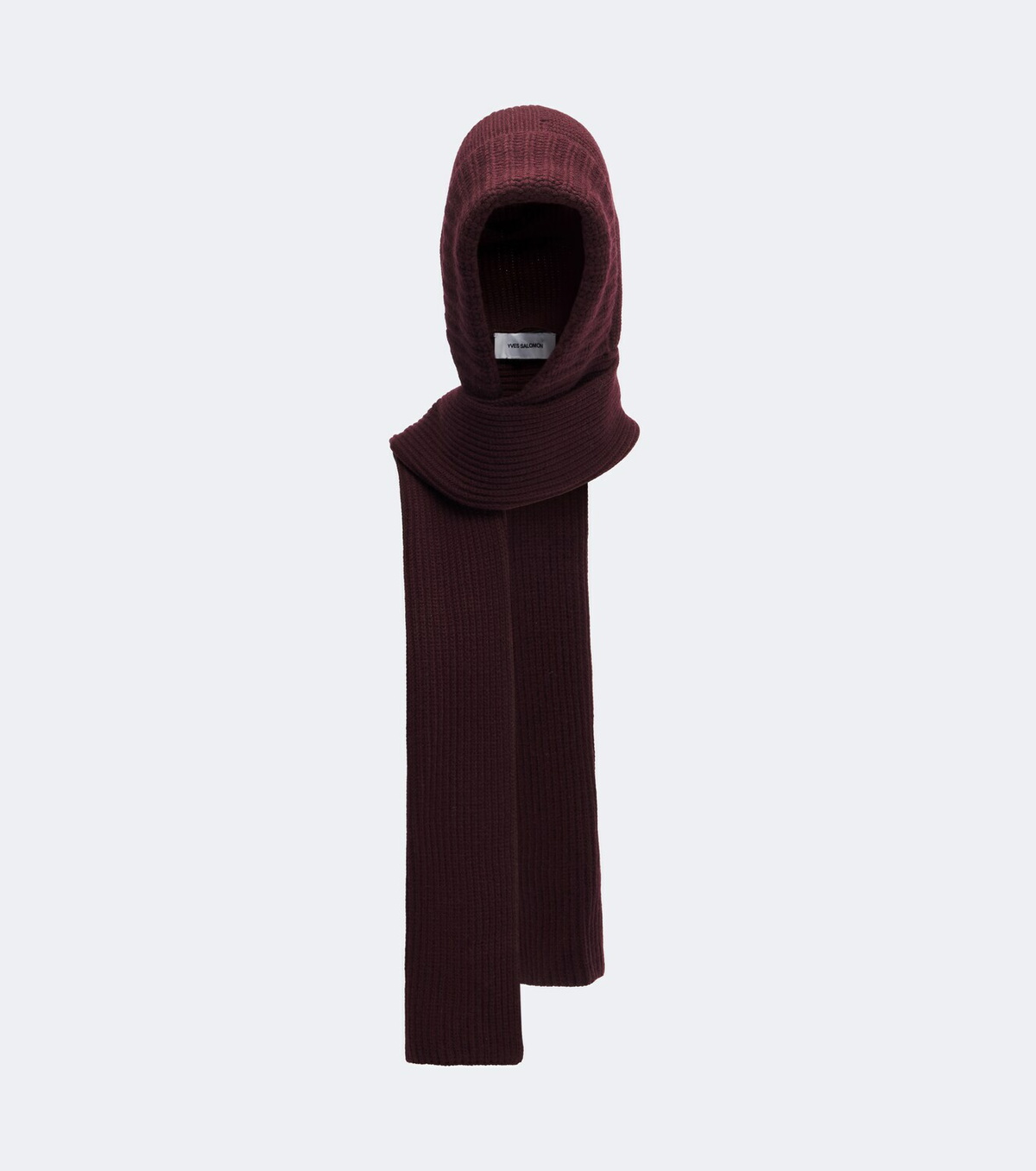 Yves Salomon Ribbed-knit wool and cashmere hood
