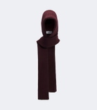 Yves Salomon Ribbed-knit wool and cashmere hood