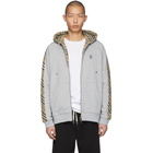 Burberry Grey Check Kurke Hoodie