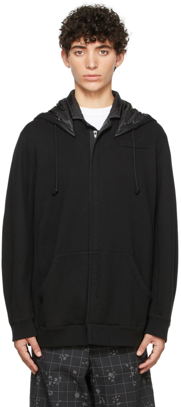 Photo: Undercover Black Zip Hooded Jacket