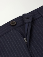 Oliver Spencer - Orsman Wide-Leg Pinstriped Wool Pants - Blue