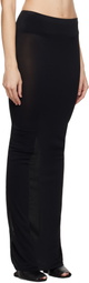 Rick Owens Lilies Black Porterville Dirt Pillar Maxi Skirt
