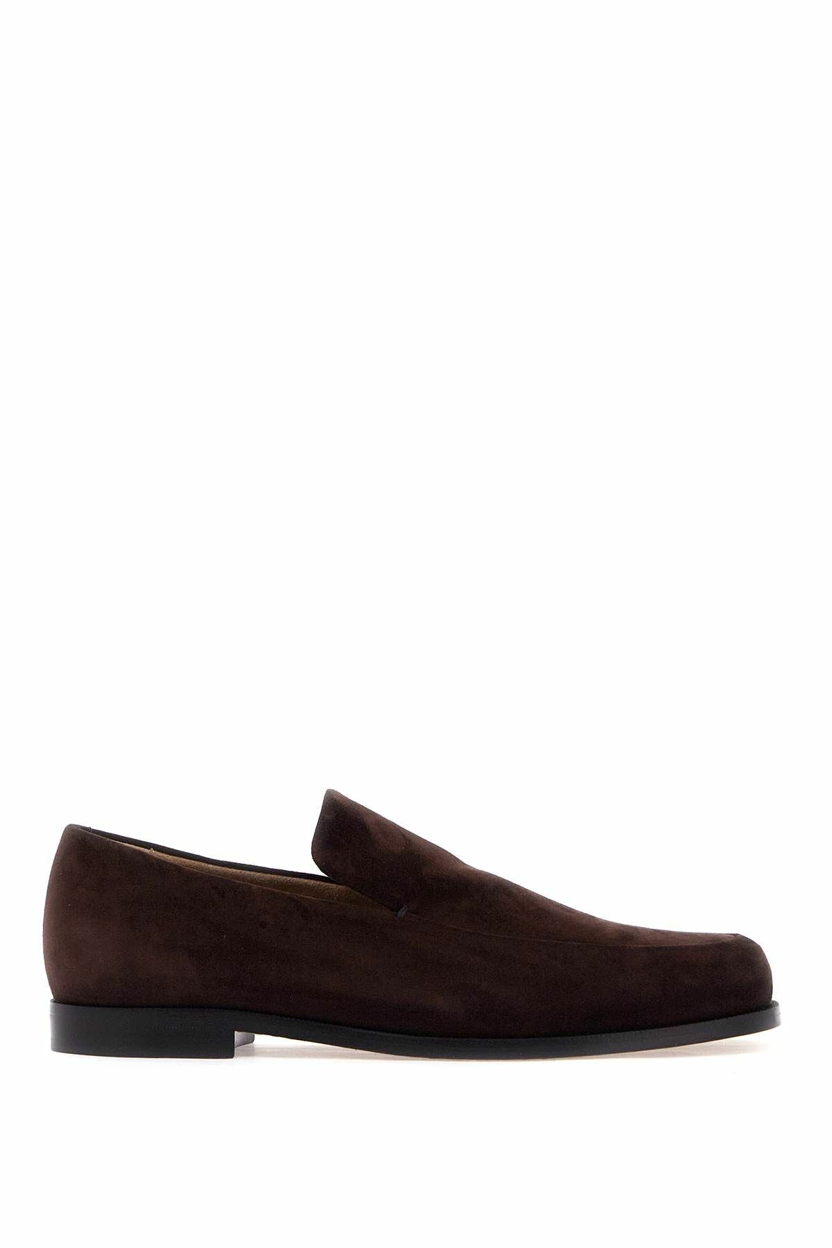 KHAITE alessio suede leather mocc Brown