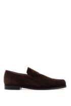KHAITE alessio suede leather mocc Brown