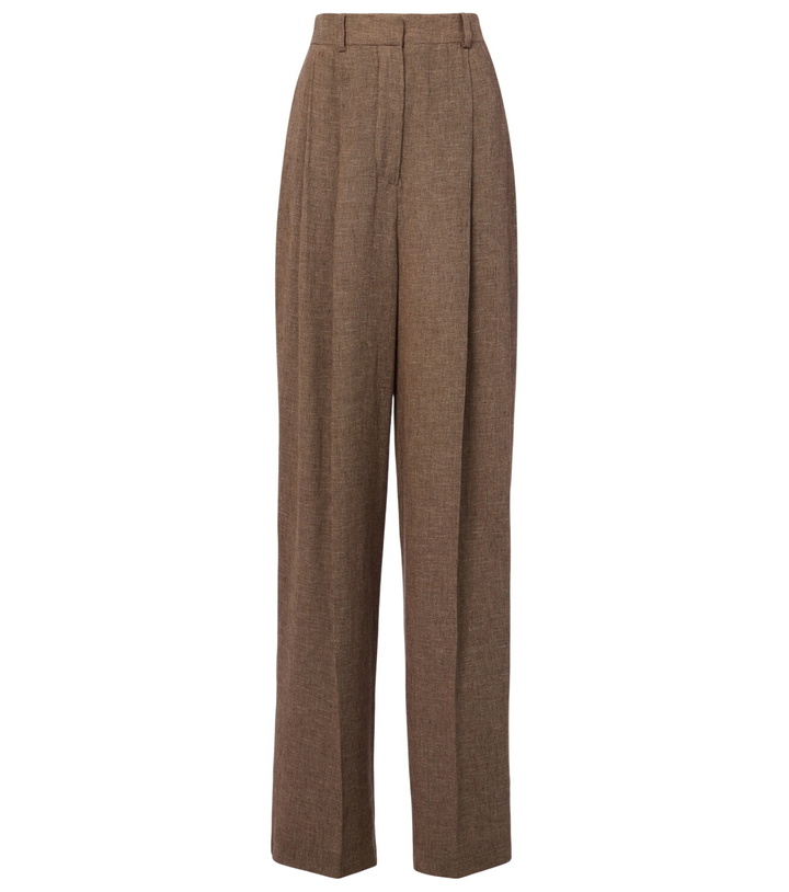 Photo: Loro Piana Linen wide-leg pants