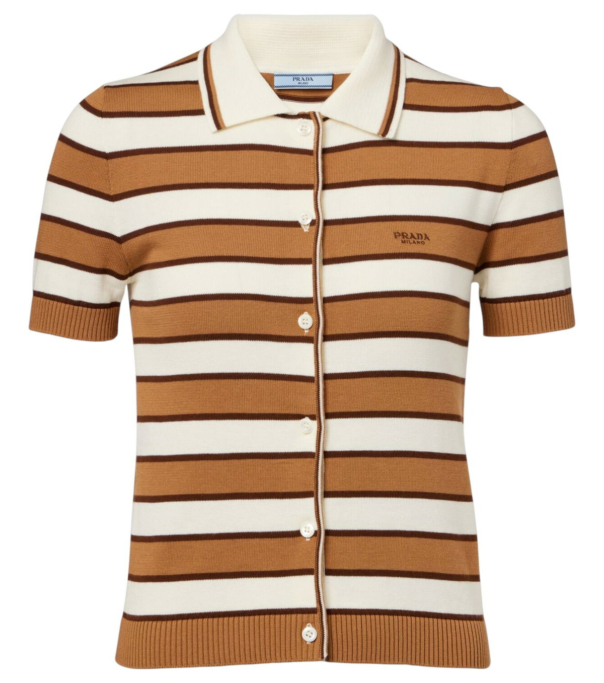 PRADA stripe knit made in Italyビスチェ PRADA stripe knit made in Italyビスチェ PRADA Striped V-Neck