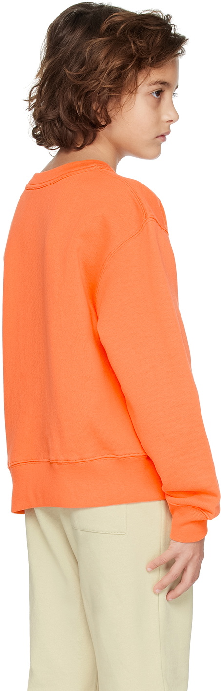 Acne Studios Kids Orange Patch Sweatshirt Acne Studios