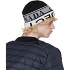 Y/Project Reversible Black and White Canada Goose Edition Wool Beanie