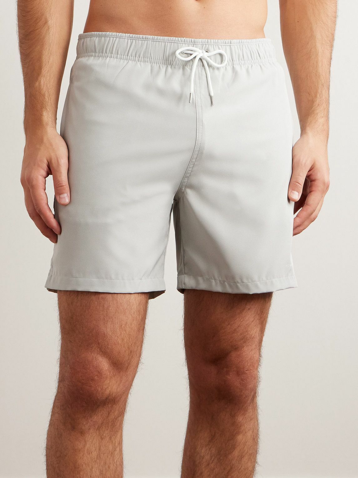 NN07 - Jules Straight-Leg Mid-Length Swim Shorts - Gray