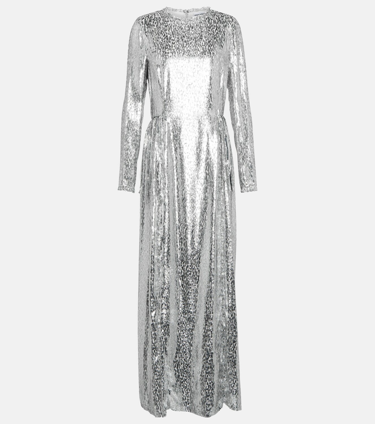 chinese dress ladies Marcella | Sommar Metallic Dress | Black Maxi Dress | Long Sleeve Formal Gown | Evening | Wedding Guest | Fitted Jersey