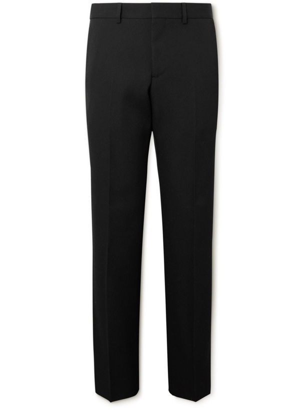 Photo: Burberry - Slim-Fit Tapered Virgin Wool Trousers - Black