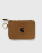 Carhartt Wip Suede Zip Wallet Brown - Mens - Wallets