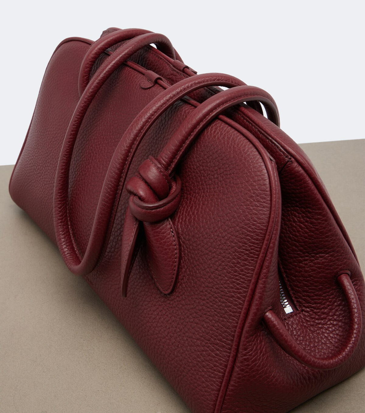 Jacquemus Turismo Medium leather bowling bag