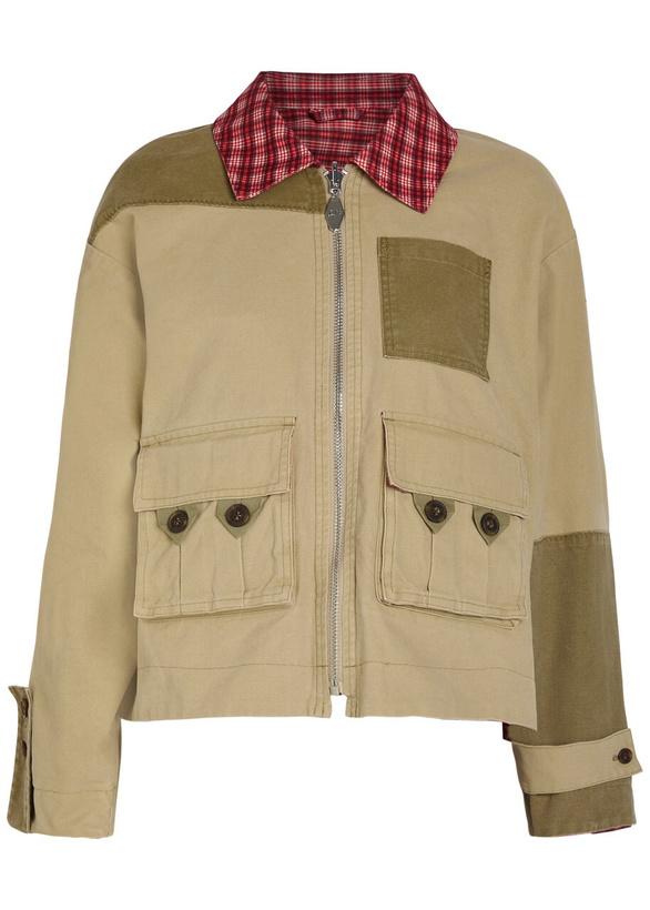 Photo: Damson Madder Marcelle Reversible Cotton-twill Barn Jacket Multicoloured