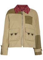 Damson Madder Marcelle Reversible Cotton-twill Barn Jacket Multicoloured