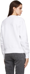 AMI Alexandre Mattiussi White Ami De Coeur Sweatshirt