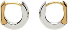 Bottega Veneta Gold & Silver Hinge Earrings
