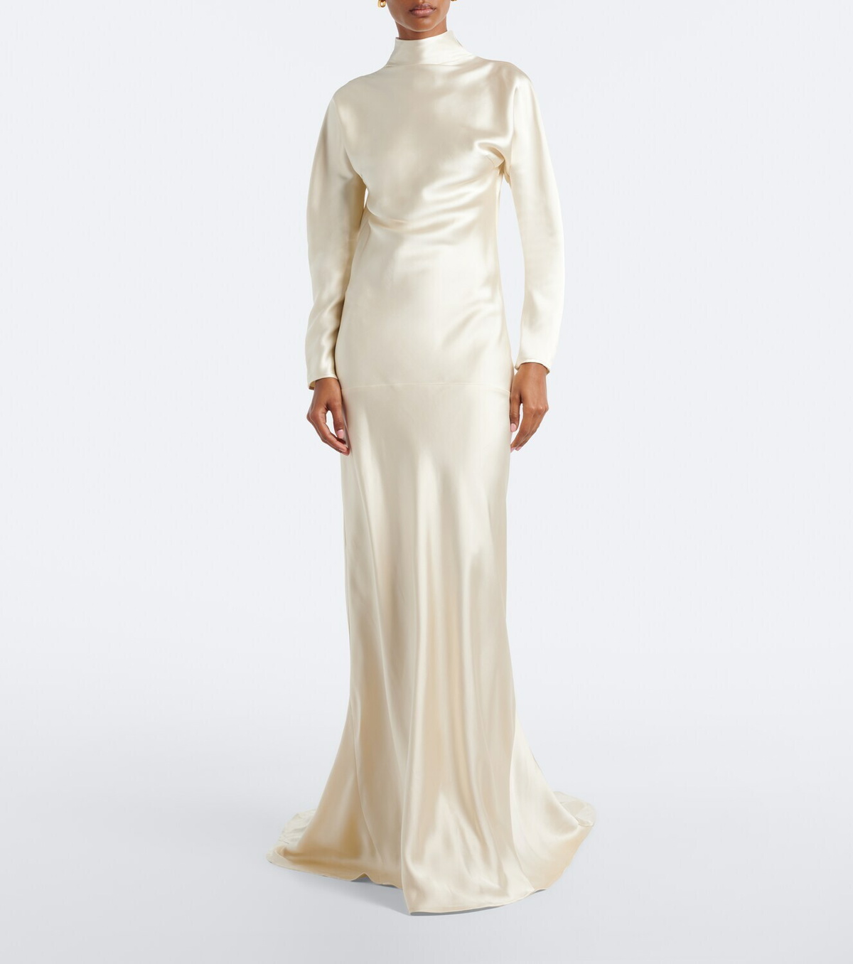 Róhe Bridal draped satin gown
