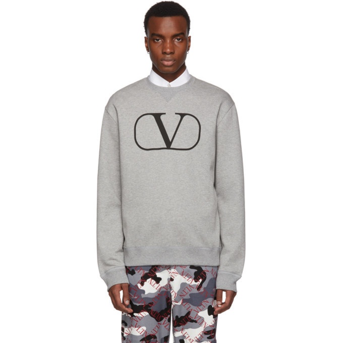 Photo: Valentino Grey Go Logo Sweatshirt