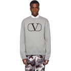 Valentino Grey Go Logo Sweatshirt