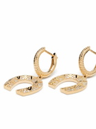 Harwell Godfrey 18K Yellow Gold Horseshoe Hoop Earrings