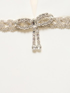 SELF-PORTRAIT Embellished Bow Trim Mini Dress
