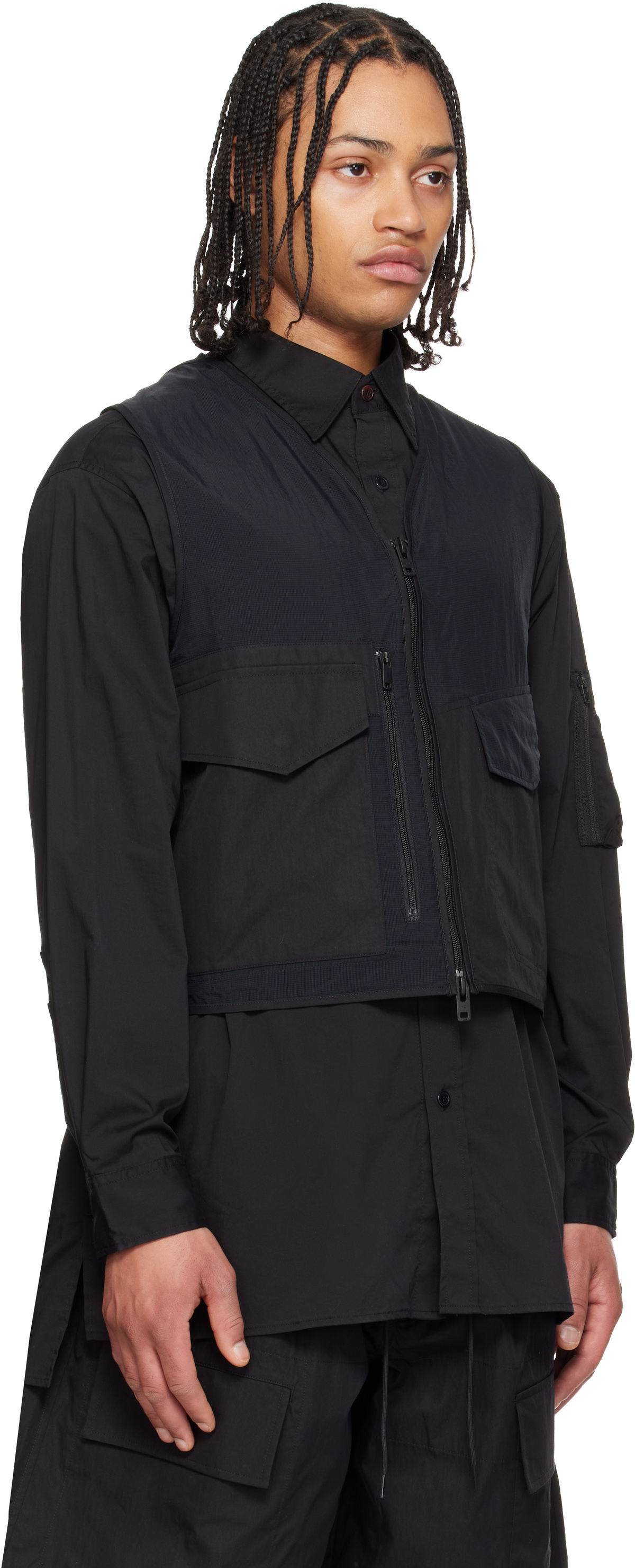 Y-3 Black Tactical Utility Vest