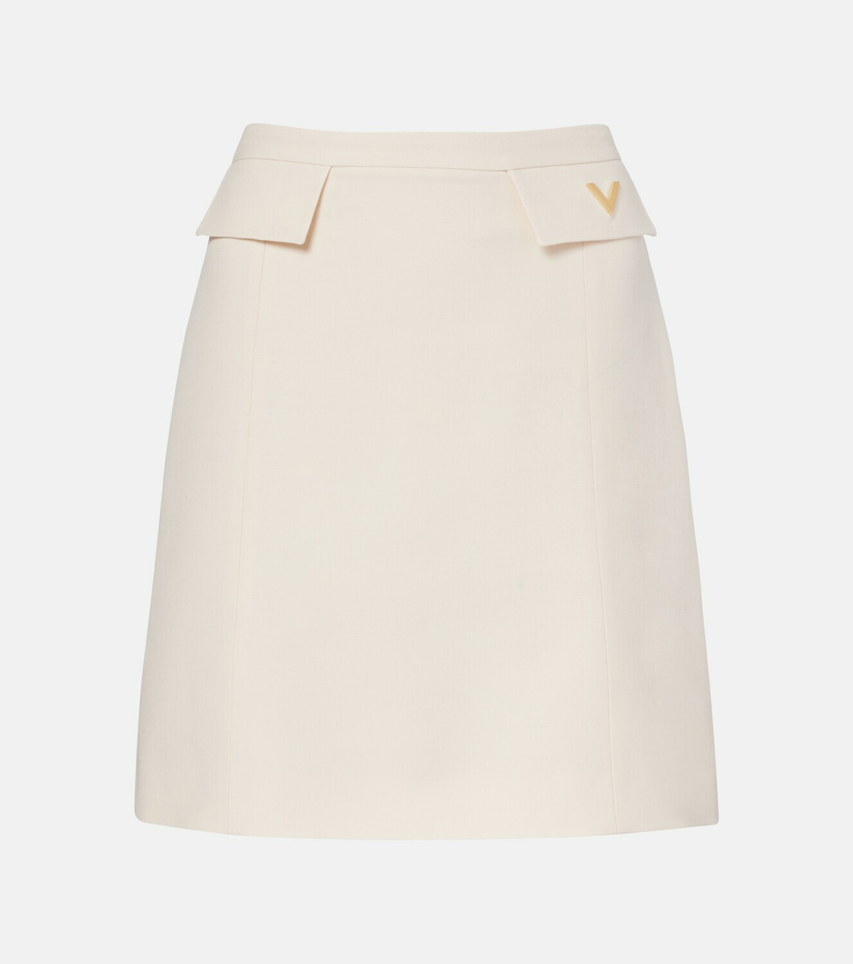 Valentino Crepe Couture VGold miniskirt