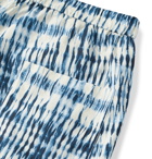 Barena - Slim-Fit Tie-Dyed Cotton Shorts - Blue