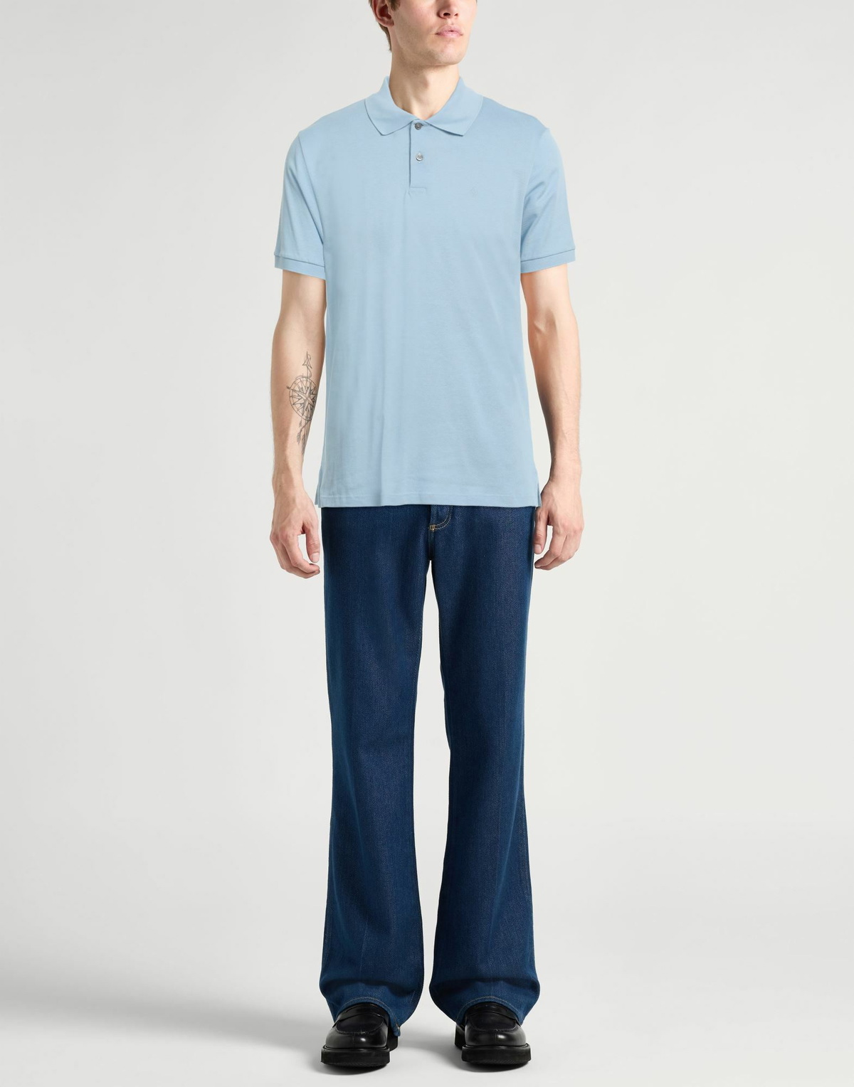 Dunhill Mens Polo shirt Sky in Blue