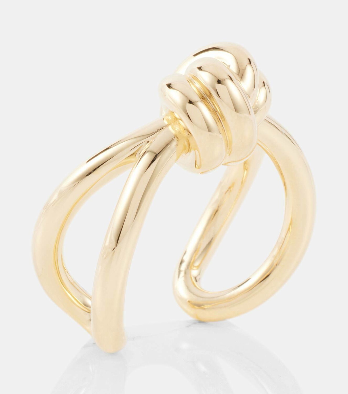 Bottega Veneta Knot gold-plated sterling silver ring