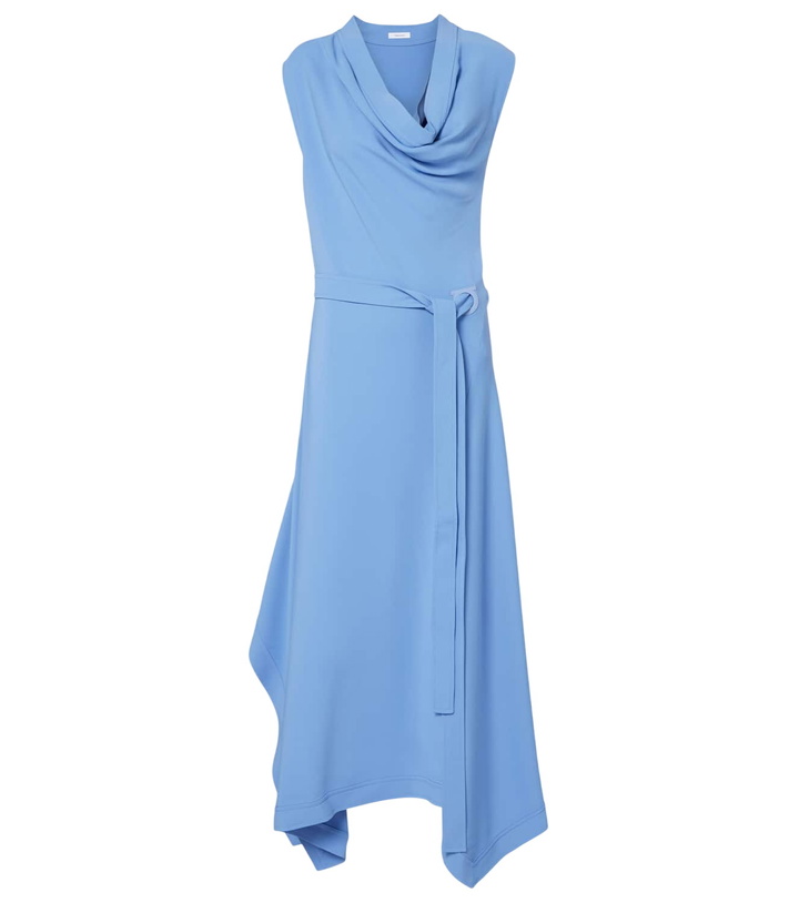 Photo: Ferragamo Gancini draped asymmetric cady maxi dress