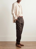 Boglioli - Camp-Collar Linen Overshirt - Neutrals
