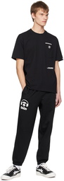 AAPE by A Bathing Ape Black Printed Lounge Pants