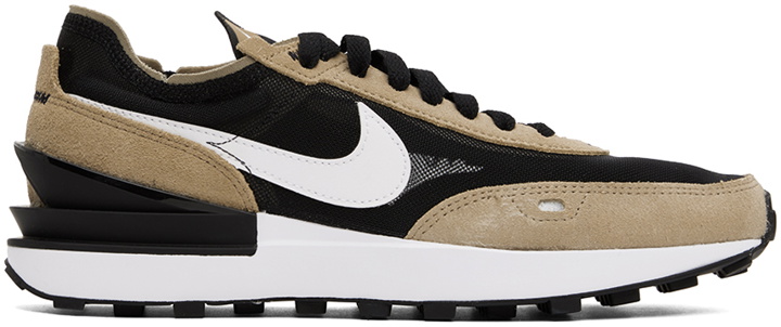 Photo: Nike Tan & Black Waffle One Sneakers