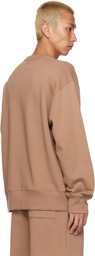 Acne Studios Brown Dropped Shoulders Sweatshirt