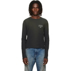 Acne Studios Black Distressed Logo T-shirt