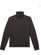 Canali - Slim-Fit Merino Wool Rollneck Sweater - Brown