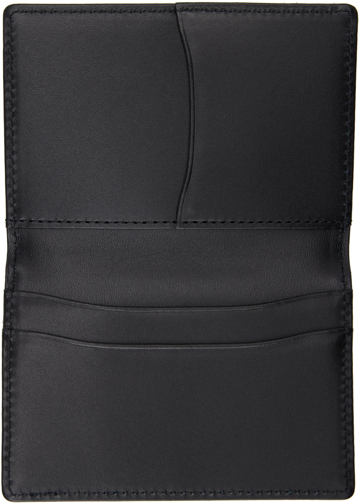 YOHJI YAMAMOTO Black Leather Card Holder