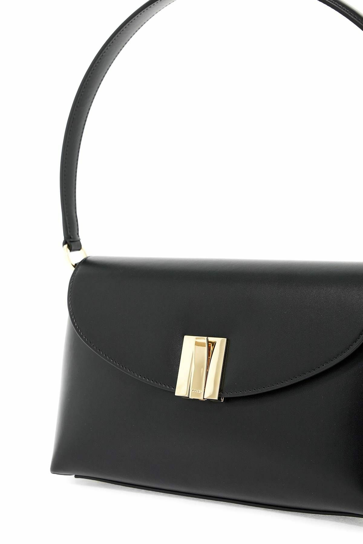 BALLY ollam leather shoulder bag in Black