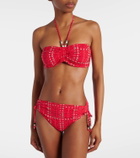 Marant Etoile Salmage printed halterneck bikini top