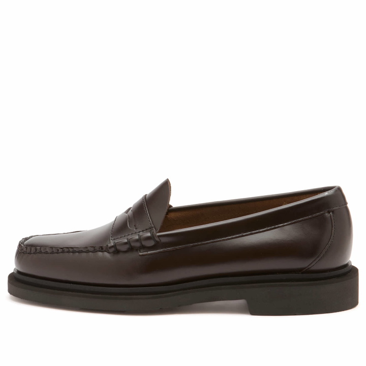 Photo: Bass Weejuns Men's Larson Step Moc Penny Loafer in Chocolate Leather