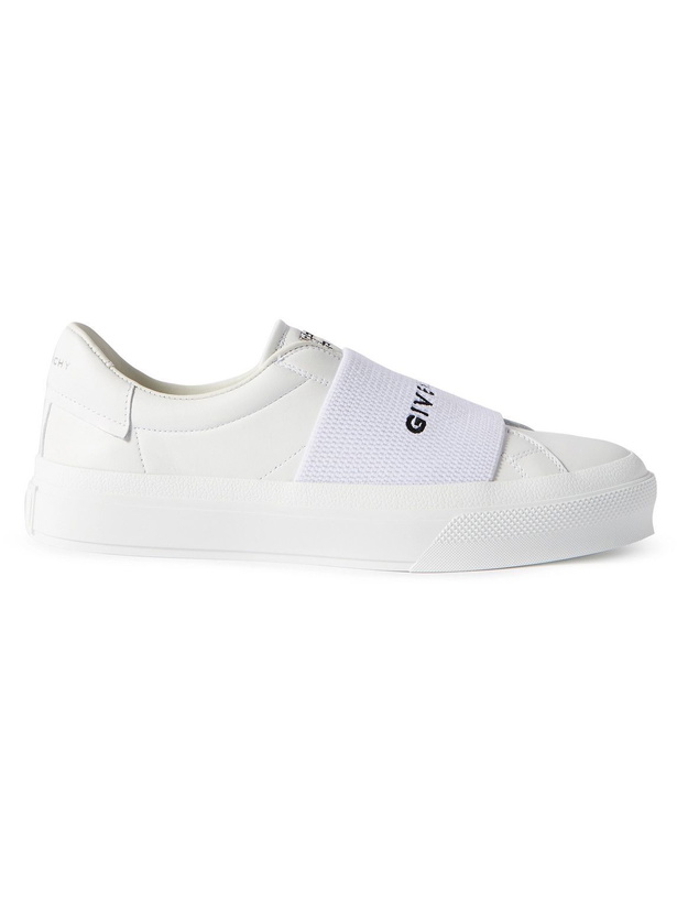 Photo: Givenchy - City Court Slip-On Leather Sneakers - White