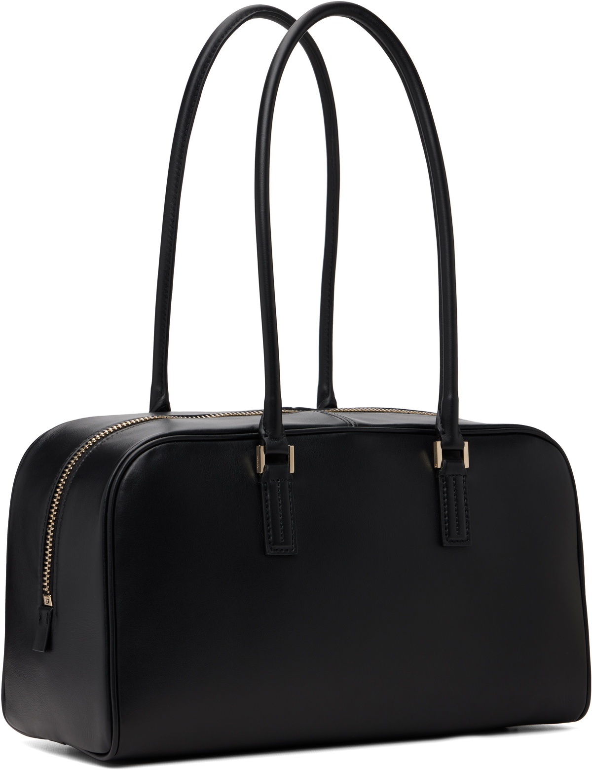 TOM FORD Black Supple Leather Zipped Small Stryke Shoulder Bag
