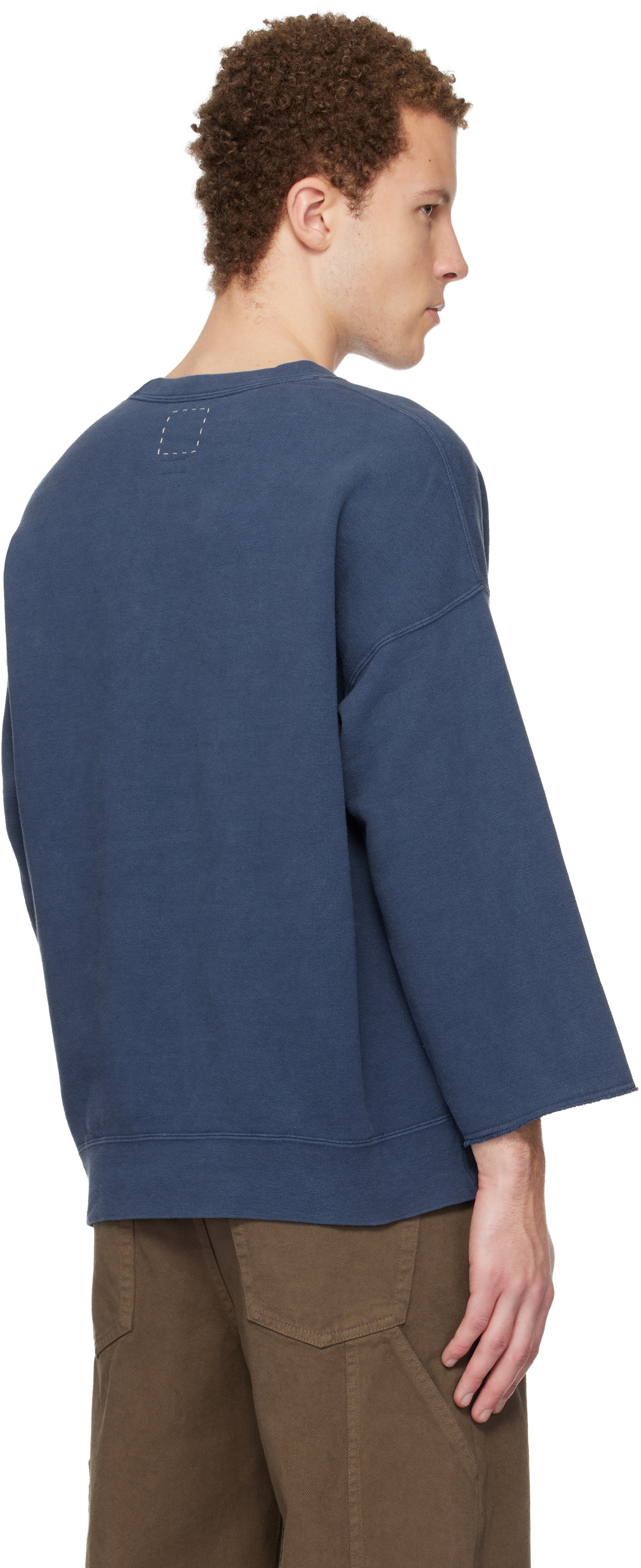 visvim Blue Jumbo SB 3/4 DMGD Sweatshirt